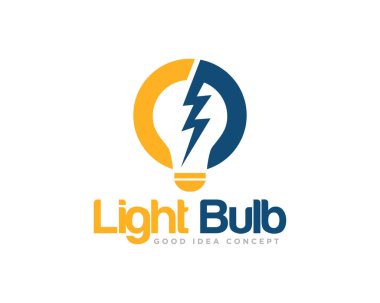 Ampul Logosu Simgesi Tasarım Vektörü
