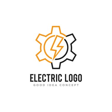 Elektriksel Logo Tasarım Vektörü