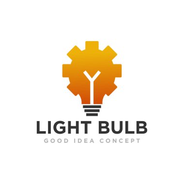 Ampul Logosu Simgesi Tasarım Vektörü