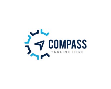 Pusula Logosu Tasarım Vektörü