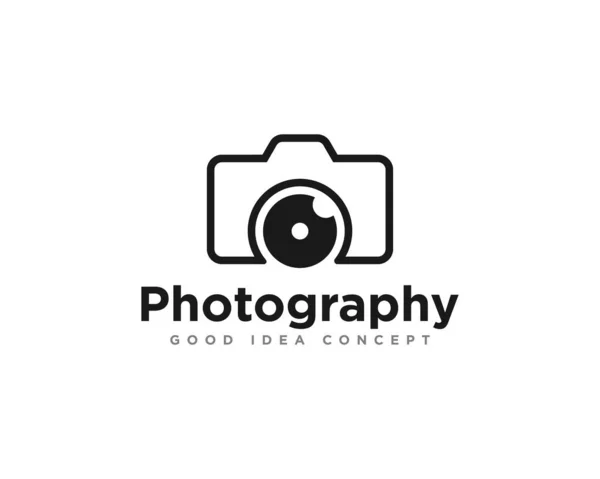 Kamera Fotoğrafı Logosu Simge Tasarım Vektörü