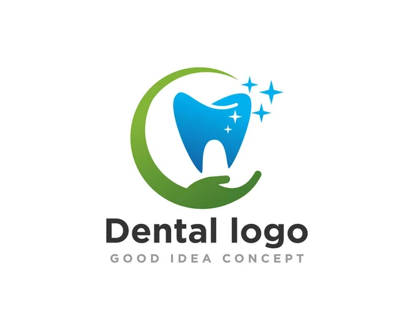 Medische Dental Logo Design Vector — Stockvector