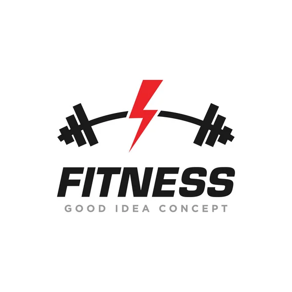 Fitness Och Gym Logo Design Vector — Stock vektor