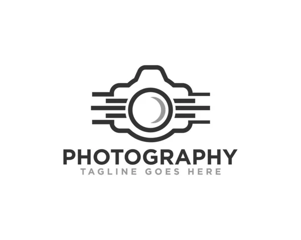 Camera Photography Logo Icon Design Vector — Stock Vector