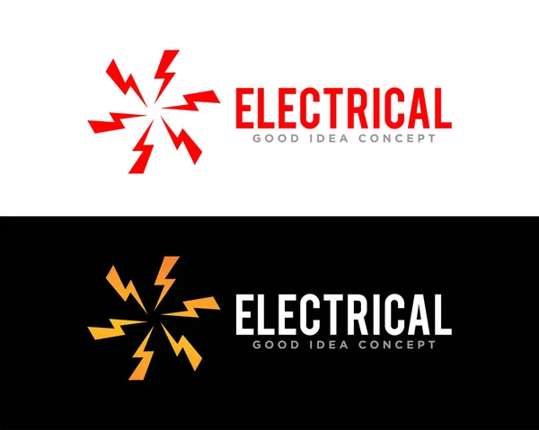 Electrical Logo Design Vector — Stock Vector