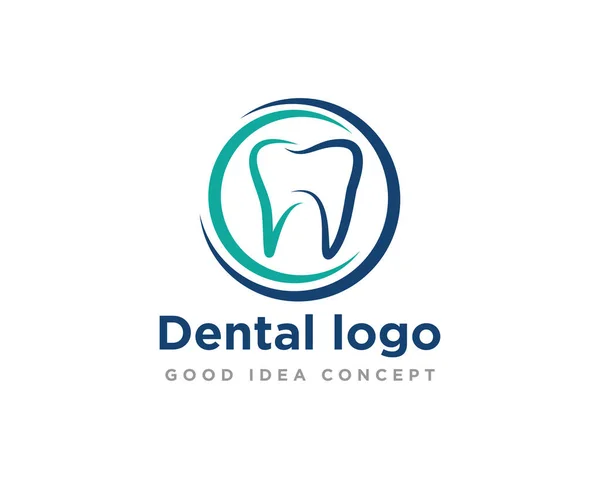 Medische Dental Logo Design Vector — Stockvector