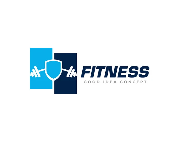 Fitness Und Fitnessstudio Logo Design Vector — Stockvektor
