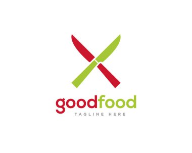İyi Yemek Logosu Simgesi Tasarım Vektörü