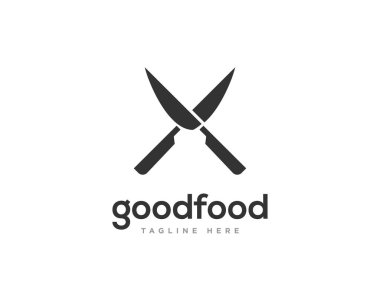 İyi Yemek Logosu Simgesi Tasarım Vektörü