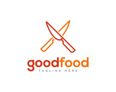 İyi Yemek Logosu Simgesi Tasarım Vektörü