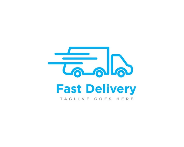 Teslimat Aracı Logo Simgesi Tasarım Vektörü