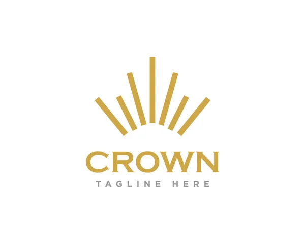 taç logo tasarım vektörü