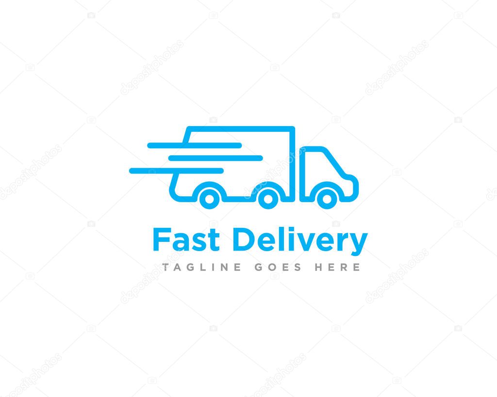 Delivery Truck Logo Icon Design Vector