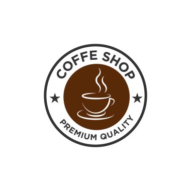 Kahve Logosu Tasarım Vektörü