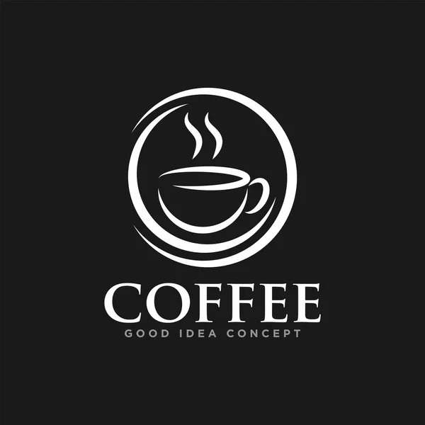 Koffie Logo Pictogram Ontwerp Vector — Stockvector