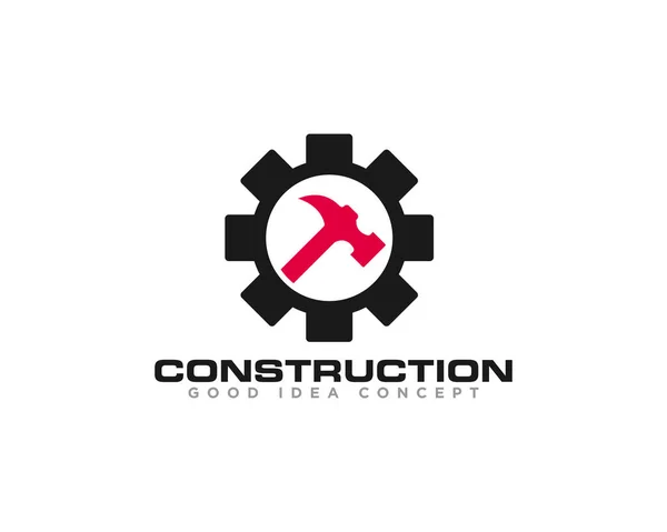 Construcción Edificio Logo Icono Diseño Vector — Archivo Imágenes Vectoriales