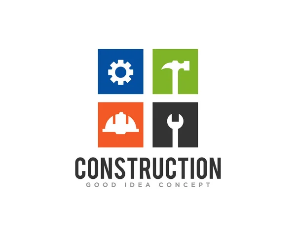 Construção Logotipo Edifício Ícone Design Vector —  Vetores de Stock
