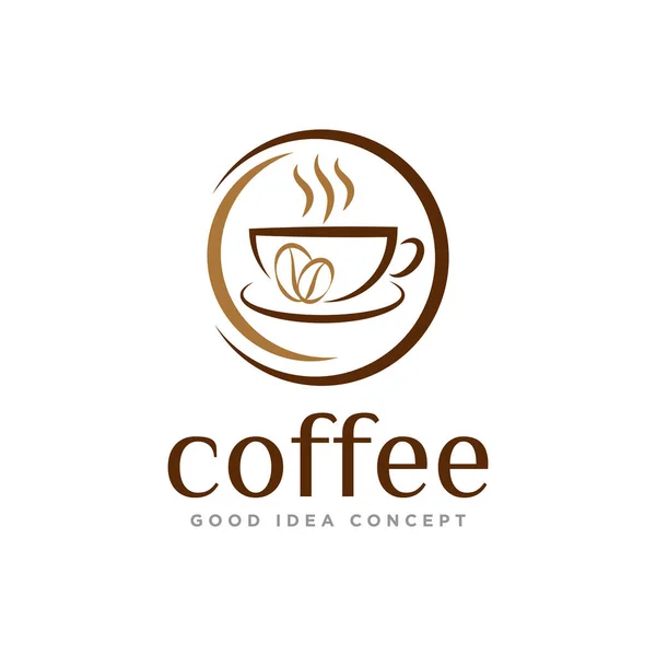 Кофе Логотип Icon Design Vector — стоковый вектор