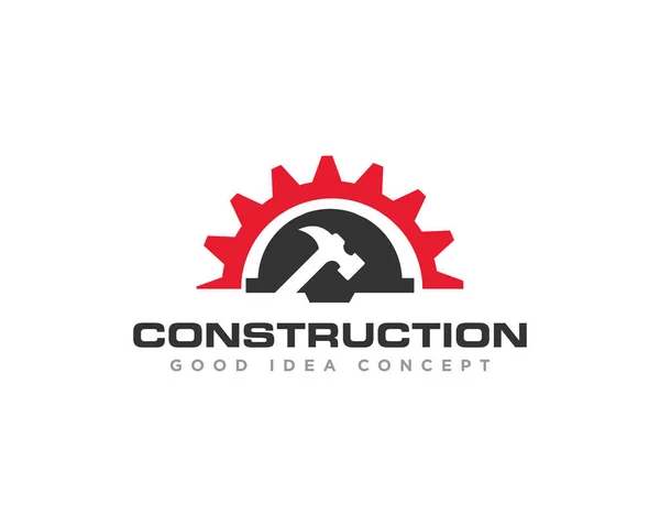 Construcción Edificio Logo Icono Diseño Vector — Archivo Imágenes Vectoriales