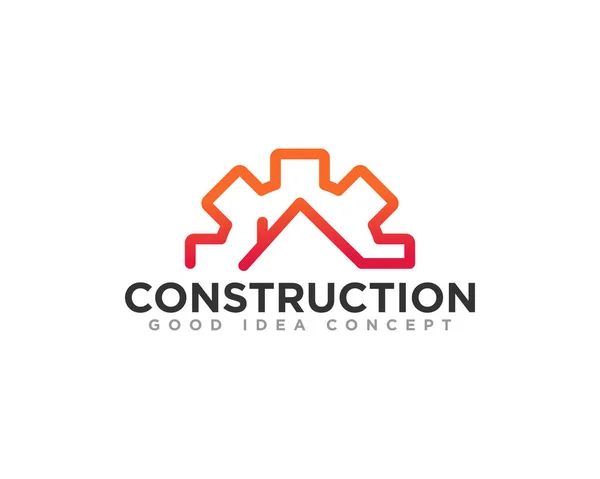 Construction Bâtiment Logo Icône Design Vecteur — Image vectorielle