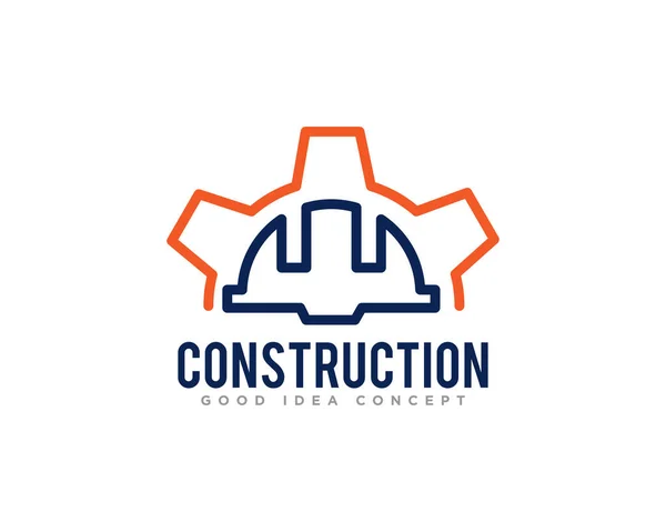 Byggeri Bygning Logo Ikon Design Vektor – Stock-vektor