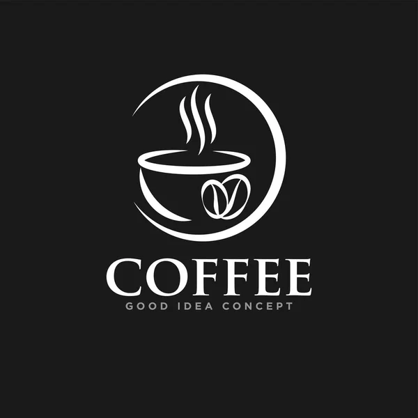 Koffie Logo Pictogram Ontwerp Vector — Stockvector