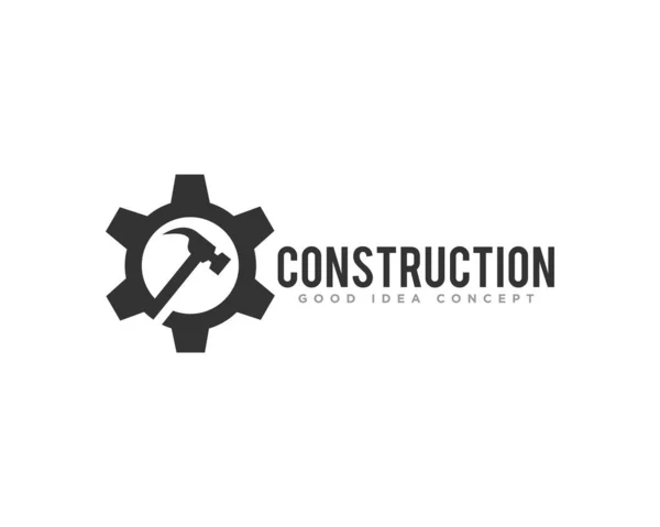 Construcción Edificio Logo Icono Diseño Vector — Vector de stock