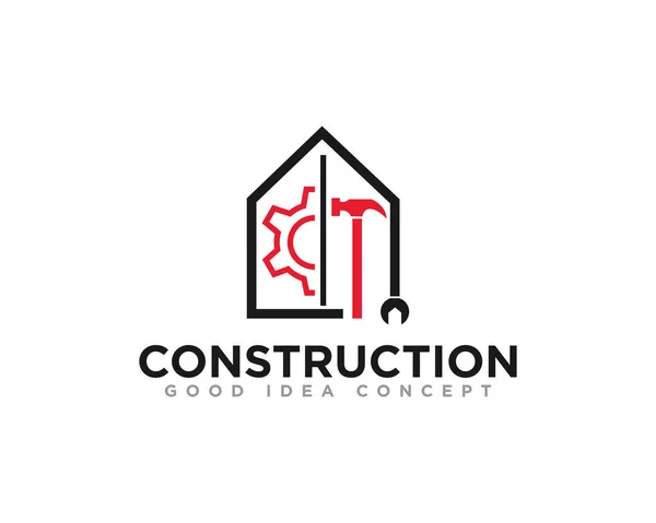 Construção Logotipo Edifício Ícone Design Vector —  Vetores de Stock