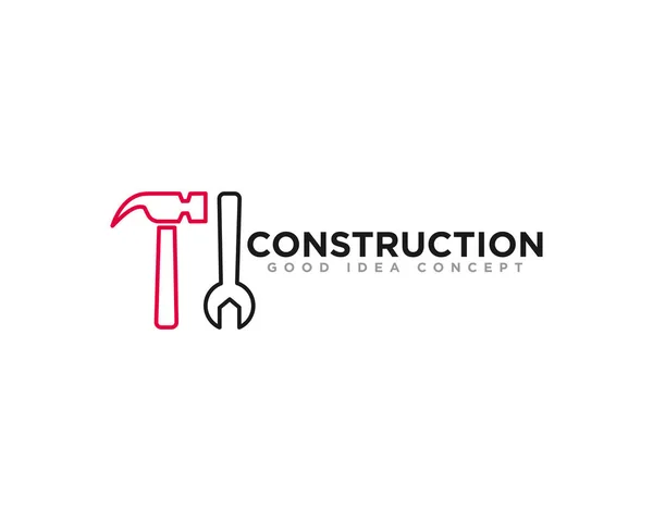 Construcción Edificio Logo Icono Diseño Vector — Archivo Imágenes Vectoriales