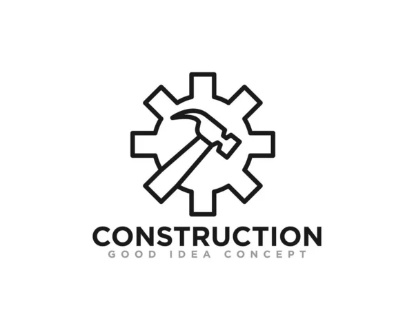 Construction Building Logo Ikon Design Vector — Stock vektor