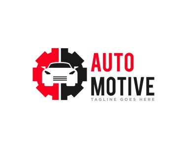 Araba Servisi Logo Tasarım Vektörü