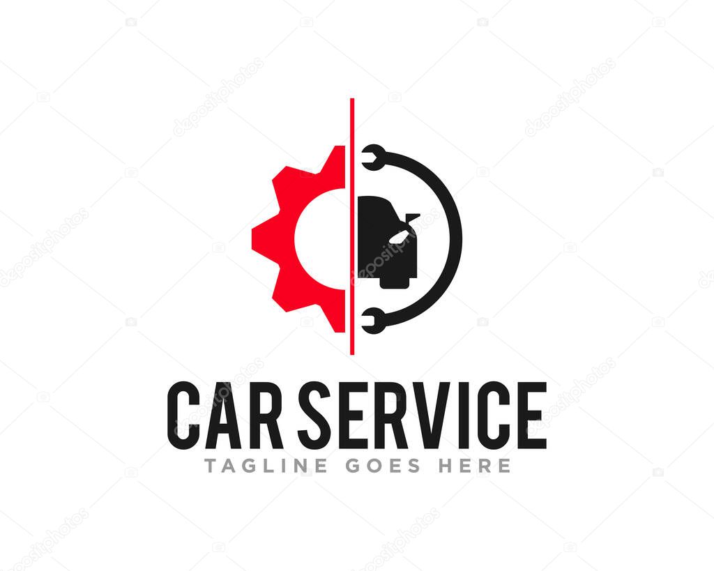 Car Service Logo Design Vector