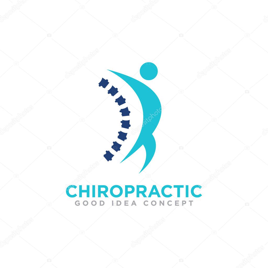 Chiropractic Logo Icon Design Vector