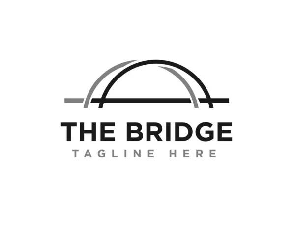 Köprü İnşaat Logosu Simgesi Tasarım Vektörü