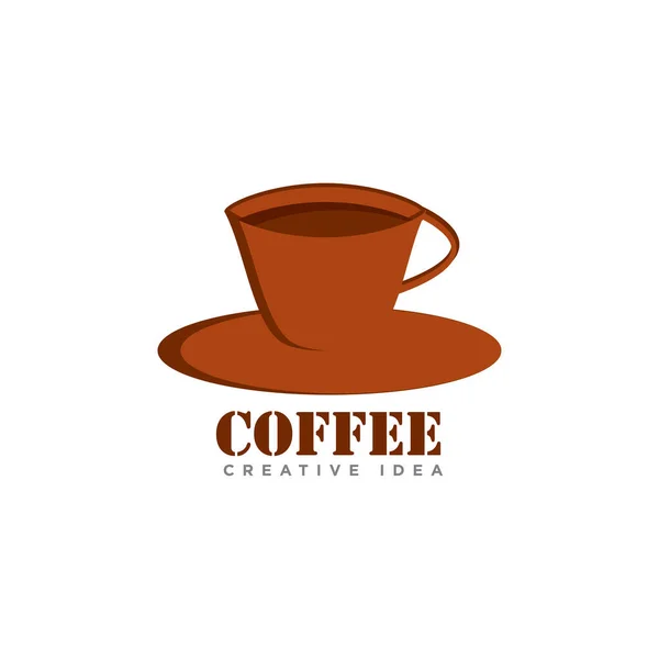 Кофе Кофе Логотип Вектор Дизайна — стоковый вектор