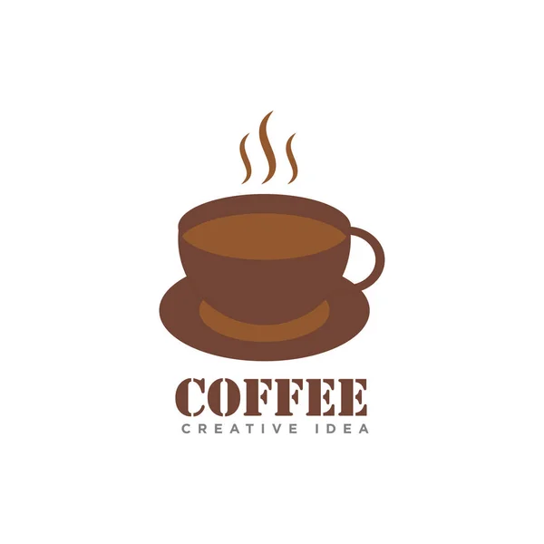 Kaffe Café Logotyp Design Vector — Stock vektor
