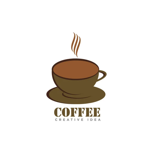 Koffie Cafe Logo Design Vector — Stockvector