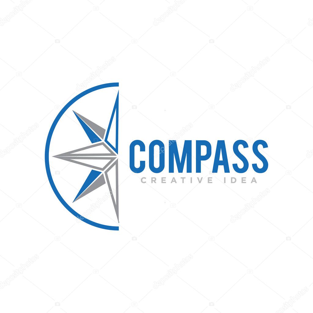 Compass Adventure Logo Design Vector