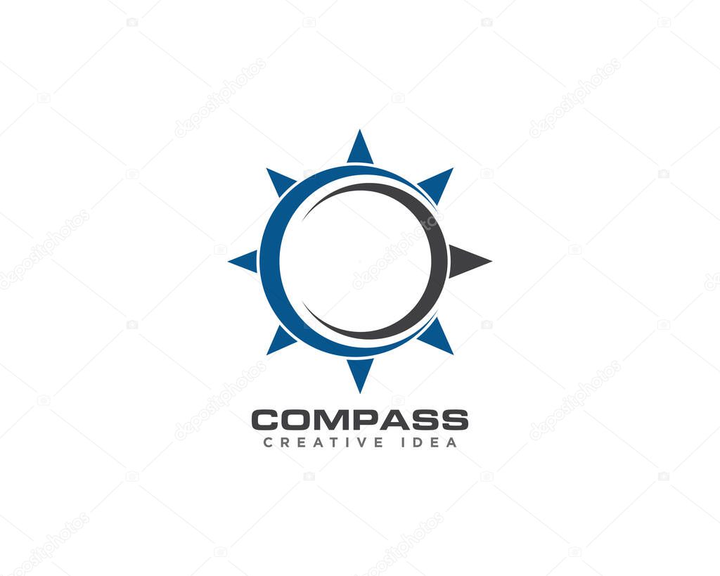 Compass Logo Design Vector