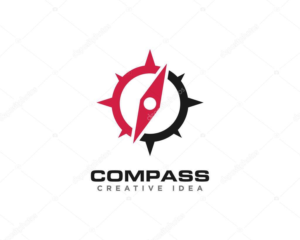 Compass Logo Design Vector