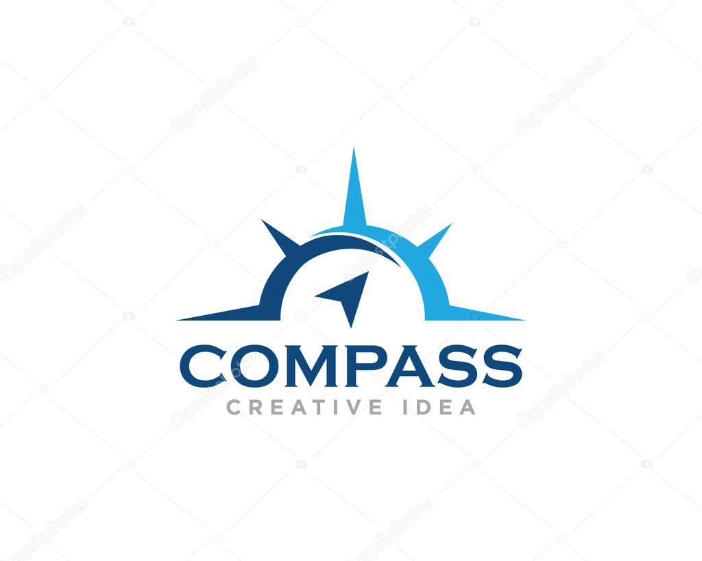 Compass Logo Design Vector
