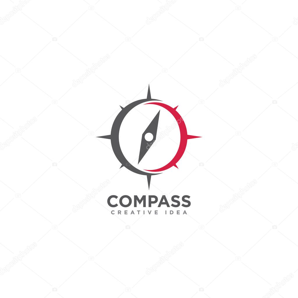 Compass Adventure Logo Design Vector