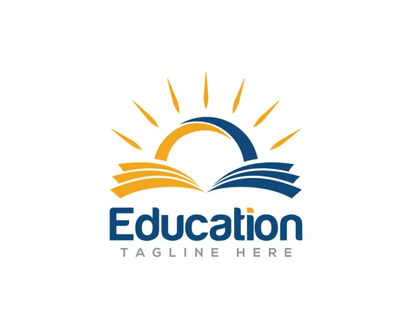 Eğitim ve Mezuniyet Logosu Tasarım Vektörü