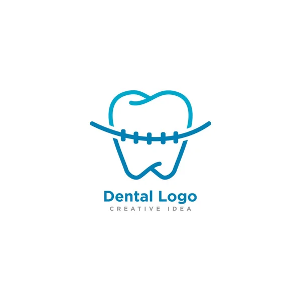 Medical Dental Logo Design Vector —  Vetores de Stock