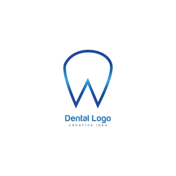 Vecteur Conception Logo Dentaire Médical — Image vectorielle