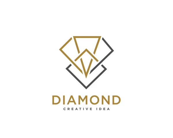 钻石豪华标志设计矢量 — 图库矢量图片