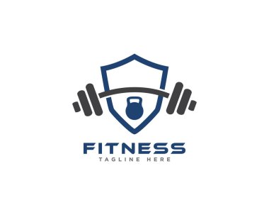 Fitness ve Jimnastik Logosu Tasarım Vektörü