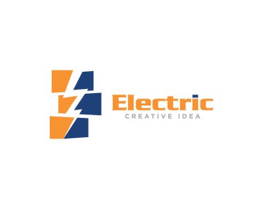 Elektrik Işıklandırma Logosu Tasarım Vektörü
