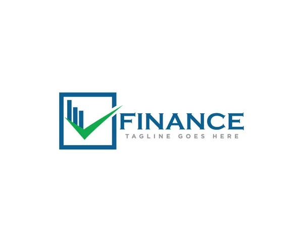 Finance Comptabilité Logo Design Vecteur — Image vectorielle