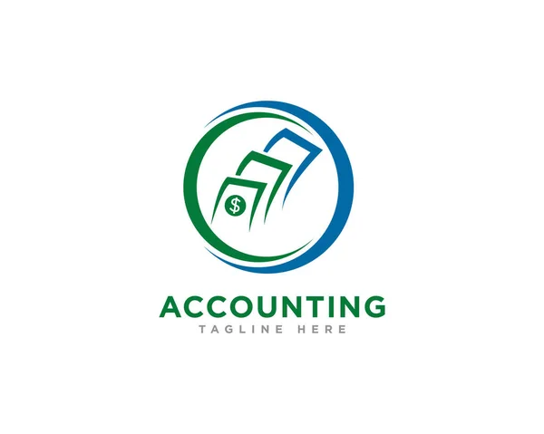 Finance Comptabilité Logo Design Vecteur — Image vectorielle